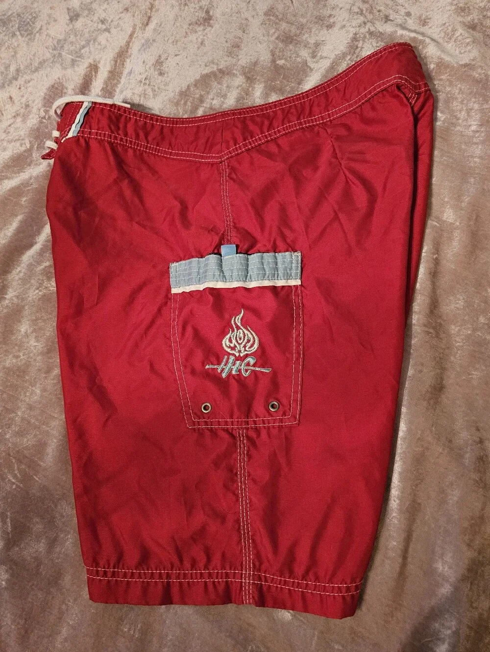Vintage Hawaiian Island Creations (HIC) Lace-Up/Velcro Boardshorts (33)